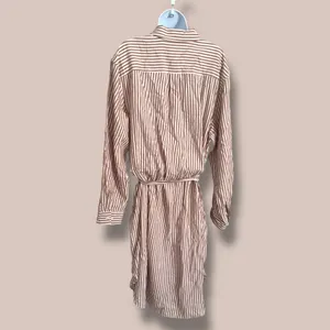 Ava & Viv™ Women's Long Sleeve Midi Shirtdress - Brown Striped XXL NWT thumbnail 5