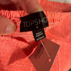 TopShop smocked babydoll mini dress strapless thumbnail 4