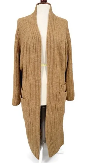 Revolve x LITA by Ciara Long Open‎ Front Cardigan Tan NWOT XS thumbnail 1
