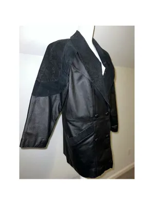 100% Genuine Leather Tooled Paisley Blazer/Coat Women’s L-XL thumbnail 9