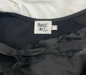 Princess Polly Black halter top with adjustable straps thumbnail 3