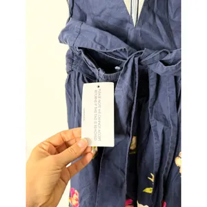 Yumi Kim Midi Dress Navy Floral Halter Neck Tie Back thumbnail 6