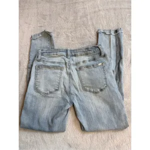 A2 by S.A Jeans Womens Size 5 Light Wash Distressed Skinny Jeans 27 Inseam thumbnail 3