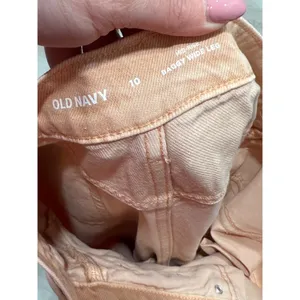 Old Navy‎ Mid-Rise Baggy Wide Leg Jeans Peach Orange Denim Pants Size 10 thumbnail 3
