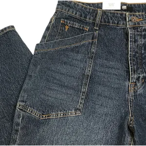FRYE Medium Wash Barrel Jean Women 6 Blue Everyday Stylish Boho Travel City NWT thumbnail 5