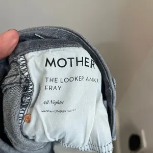 Mother Looker Ankle Fray Skinny‎ Jeans Sz 28 All Nighter Premium Denim Gray thumbnail 8