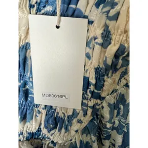 Lovelo Floral Smocked‎ Midi Dress Blue White Cottagecore Sundress 2XL Boho New thumbnail 7