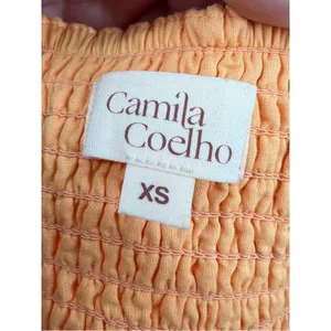 Camila‎ Coelho Revolve Lacy Midi eyelet Dress in Peach Sz XS thumbnail 4