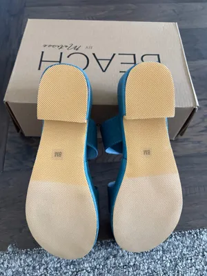New in Box Matisse Beach Ocean Avenue Denim Sandals Sz 8 thumbnail 12