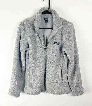 PATAGONIA Gray Los Gatos Full Zipper Pockets Fleece Jacket Small Outdoors Casual thumbnail 1