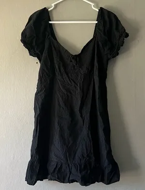 Wild Fable Black Flowy Mini Dress Size XL thumbnail 1