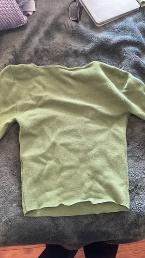 Abercrombie Green Top Long Sleeve thumbnail 6