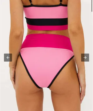Beach Riot Colorblock Pink Bikini Set thumbnail 7