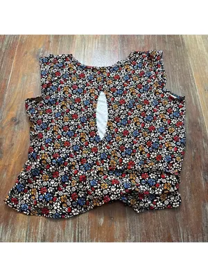 Maeve Anthropologie Floral Peplum Top XL thumbnail 11