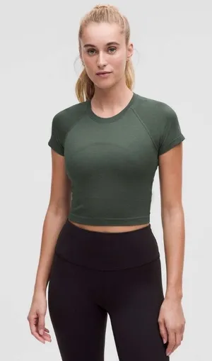 Lululemon Swiftly Tech Cropped Short Sleeve 2.0 thumbnail 1