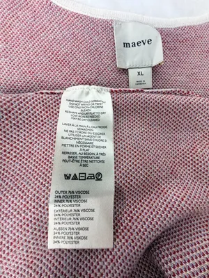 Maeve XL Knit Maxi Dress Plaid Sleeveless Side Slit Viscose‎ Blend Women thumbnail 4
