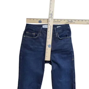 Frame Le Crop Mini Boot Jeans Womens 25 Blue Denim Fray Raw Hem Stretch thumbnail 4
