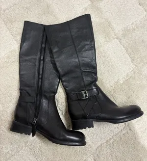 Franco Sarto Black Leather Boots thumbnail 1