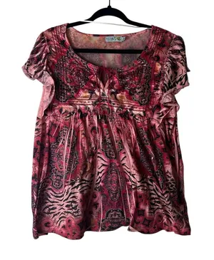 unity romantic grunge peasant babydoll top Size XL thumbnail 1