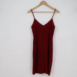 Lulus Burgundy Wine V-Neck Bodycon Wrap Tulip Skirt Cocktail Dress Medium NEW thumbnail 6