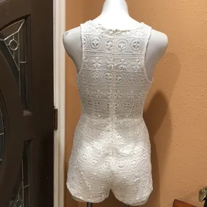 Bb Dakota white lace romper thumbnail 4