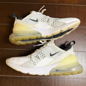 Nike Air Max 270 Womens White Black AH6789-100 Running Shoes Size 9 thumbnail 4