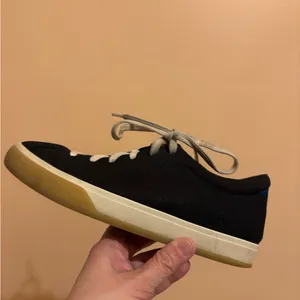 Rothy’s The Lace-Up Sneakers in Black thumbnail 10