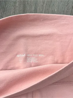 Aerie Chill Play Move Pink Tie Dye High Rise Leggings Size Large thumbnail 2