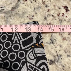 Farm Rio for Anthropologie Tropical Maxi Skirt Mesh Lined Black White Multi Smal thumbnail 10
