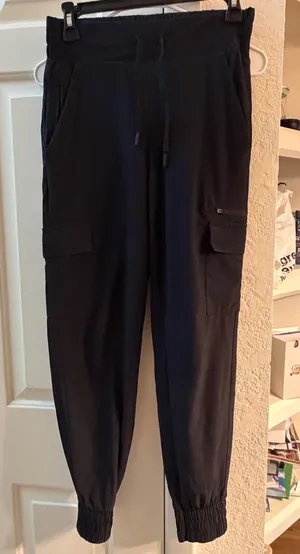 All In Motion Black zipper pocket drawstring pants women’s XS thumbnail 1