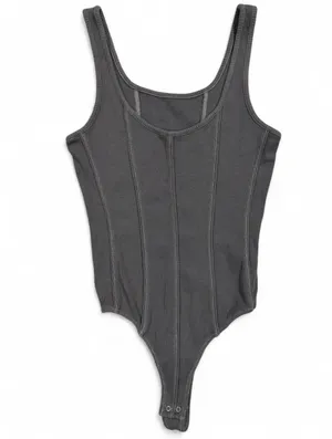 Agolde Elna Bodysuit in Gravity Small thumbnail 4