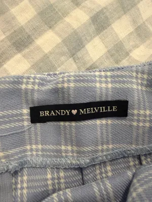Brandy Melville Blue Plaid Mini Skirt thumbnail 3