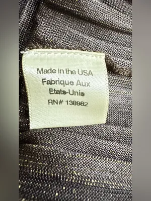 Dress the Population TUBE Metallic Brown Pleated Maxi Dress Wide Belt Sz M C-27 thumbnail 10