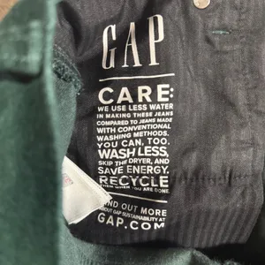 GAP 14 34X32 Tall 90s Straight High Rise Corduroy Pants Essex Green Retro Preppy thumbnail 5