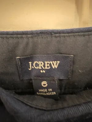 J.‎ Crew Navy blue chino shorts women's 6 thumbnail 2