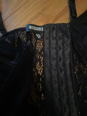 Misguided Black Lace Corset thumbnail 2