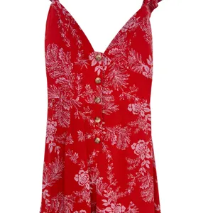 Free People Be The One Jumpsuit Floral‎ Print Button Wide Leg Red Size 4 thumbnail 6