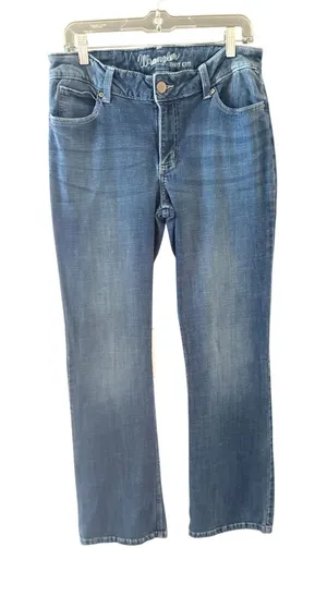 Wrangler Women's 30 Medium Wash Blue Denim Boot Cut Jeans‎ Mid Rise Western thumbnail 1