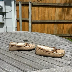 Minnetonka Fur lined Slippers Moccasins Lynda‎ Trapper Women's 5 thumbnail 7