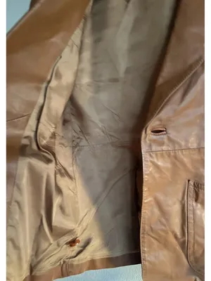 Vintage Blazer Women’s Sz 40 genuine Lined leather jacket made in Uruguay thumbnail 11