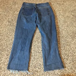 Old Navy High Rise Slouchy Straight‎ Jeans Women Size 4 Distressed Blue thumbnail 7