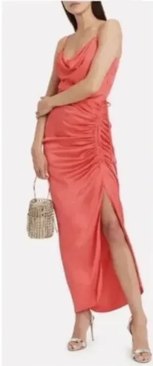 Veronica Beard Natasha Satin Maxi Dress thumbnail 1