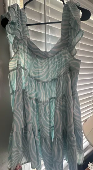 Bucketlist Boutique blue/white print Blue Size M thumbnail 1