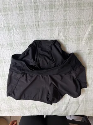 Lululemon Women’s Black Athletic Shorts - Comfortable Performance Short thumbnail 6