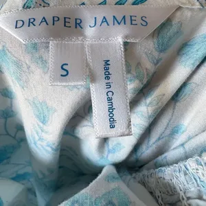 Draper James Ladies Ruffle Sleeve Cotton Dress Size Small Blue Paisely Cottage thumbnail 8