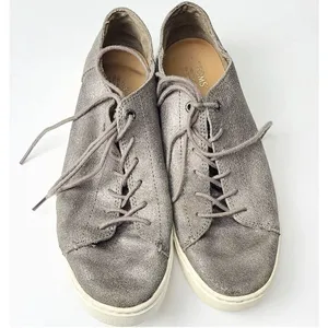 TOMS Sneakers Womens‎ Size 9 Metallic Gray/Silver Shoes thumbnail 2