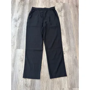 Lulus Black Pleated High Waisted Straight Leg Trousers Pants Size Medium NEW thumbnail 4