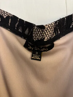 Black Lace Homecoming Macy's Dress thumbnail 6