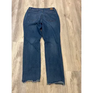 Judy Blue Boyfriend Fit Jeans Women Size 18W Medium Wash Distressed Raw Hem thumbnail 3