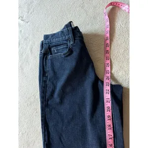 ARTELIER Nicole Miller Sullivan Dark Wash Wide Leg Crop‎ Raw Hem Denim Jeans 26 thumbnail 10